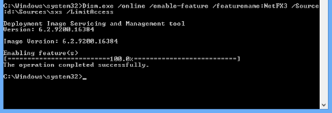 Successful installation on .net 3.5 ( Offline installation)